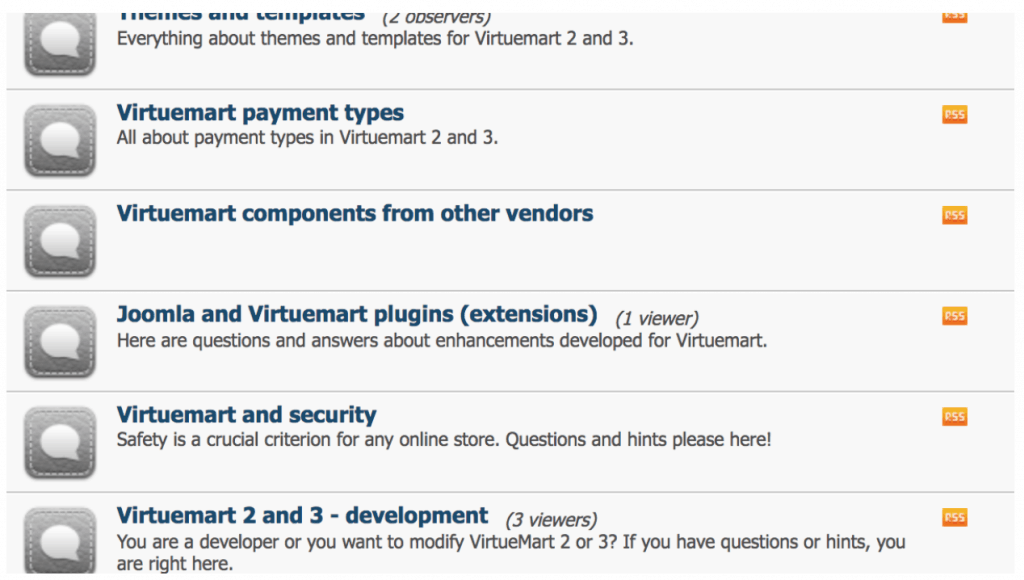 virtuemart forum