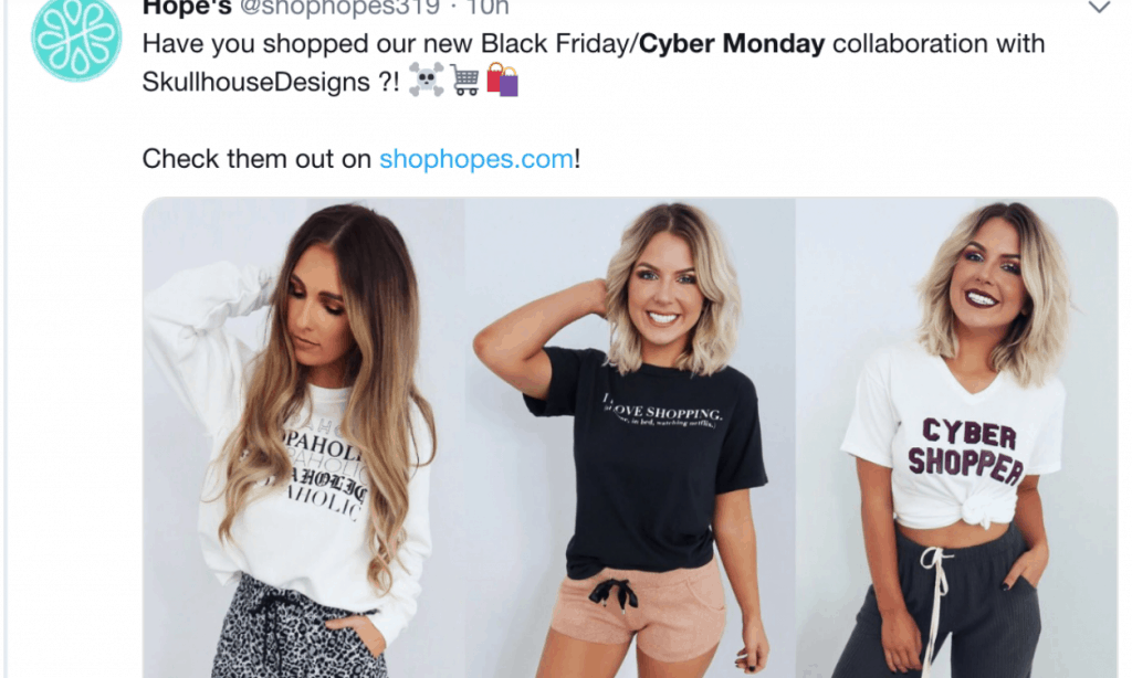 cyber monday social media