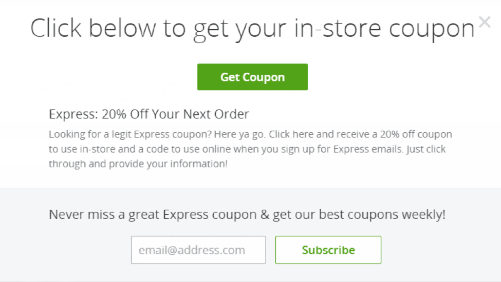 in-store coupon