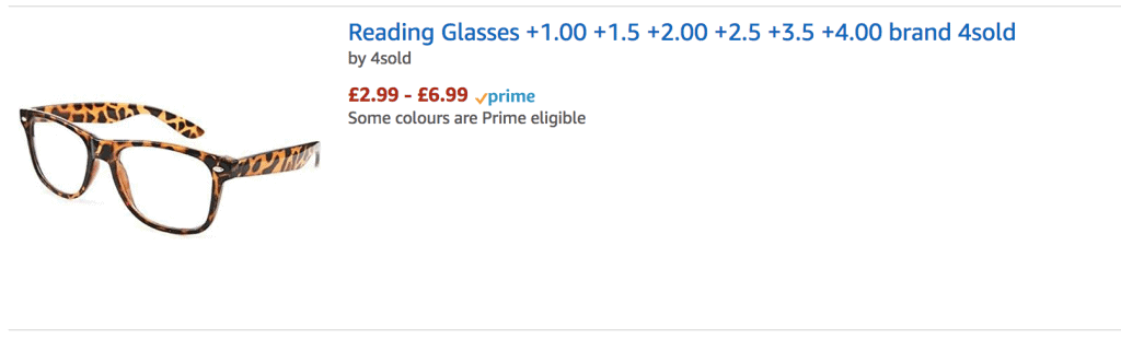 reading glasses on prime