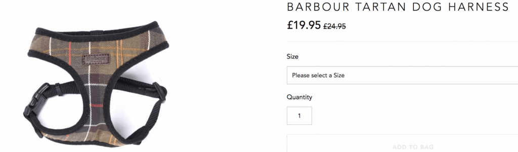 Dog Harness Barbour