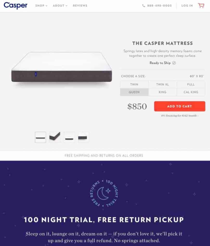 Pricing Pages Casper