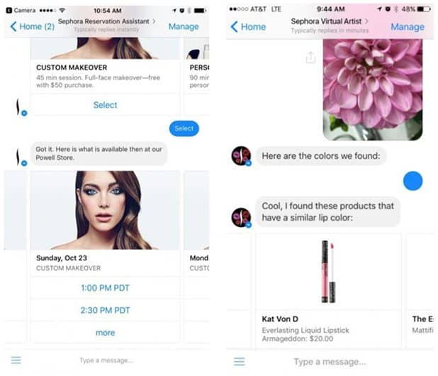 Chatbots Sephora