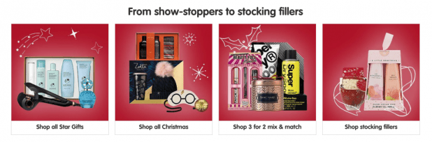boots christmas ecommerce campaign deals