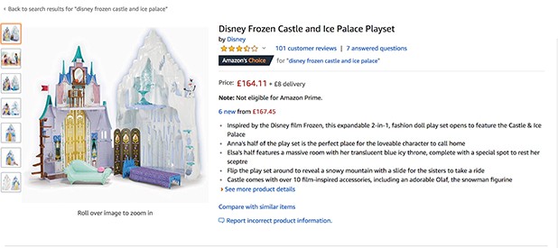 Disney Frozen Castle Amazon