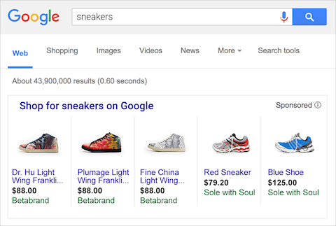 google sneakers