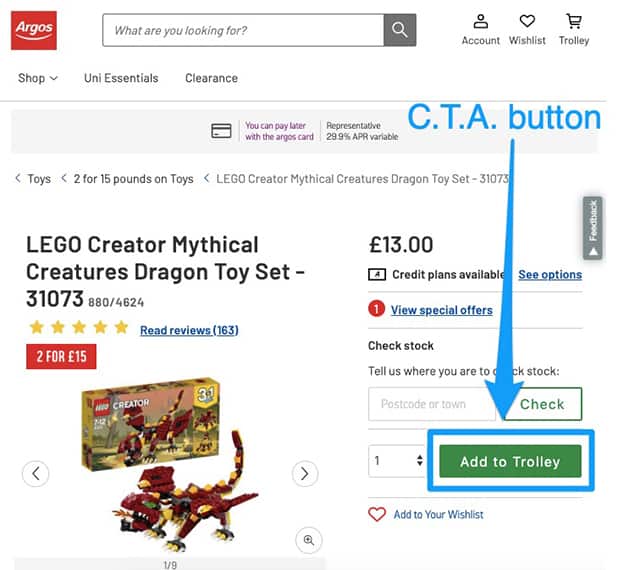 Call to Action Button