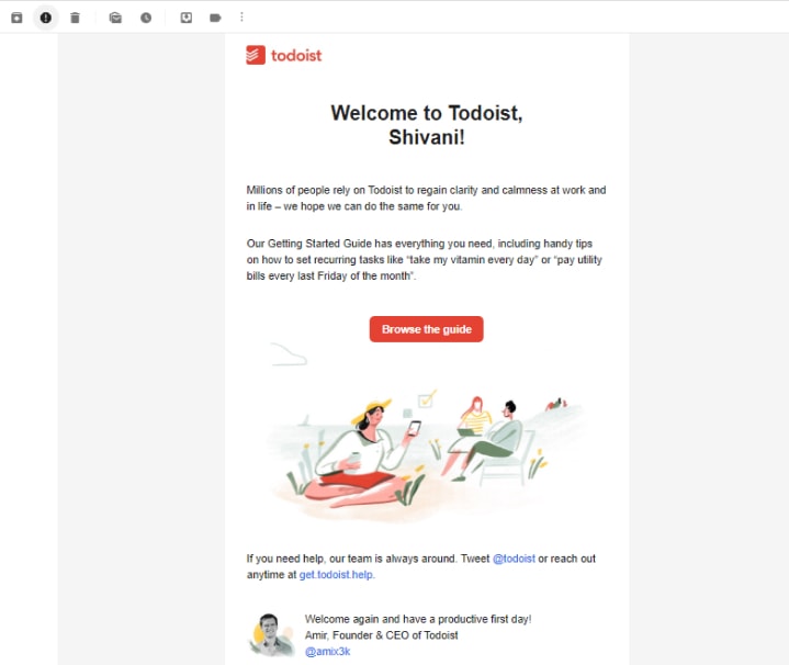 Todoist Welcome