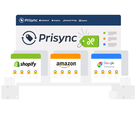 Prisync software can integrate with many marketplace such as Shopify, Amazon, and Google Shopping.