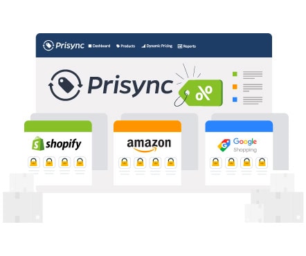 Prisync software can integrate with many marketplace such as Shopify, Amazon, and Google Shopping.