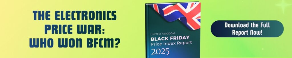 Prisync banner that says download BFCM report