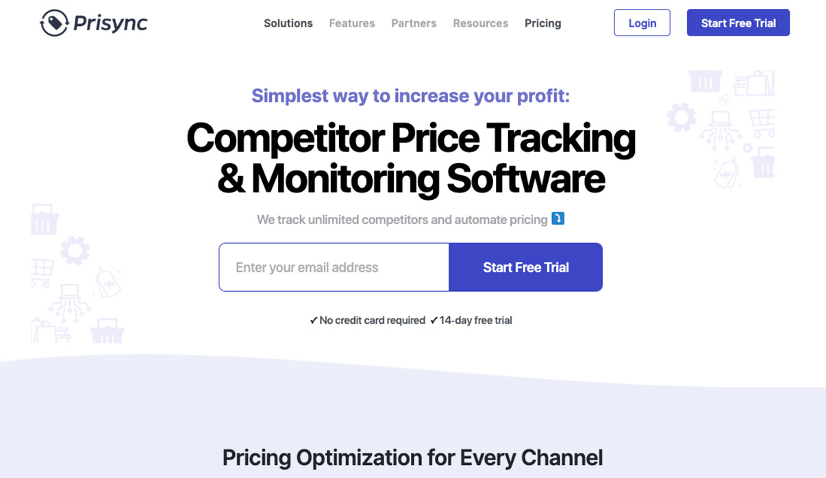 prisync competitor price tracking & monitoring software