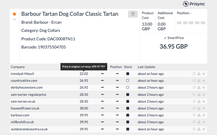 currency change view from euro to tl