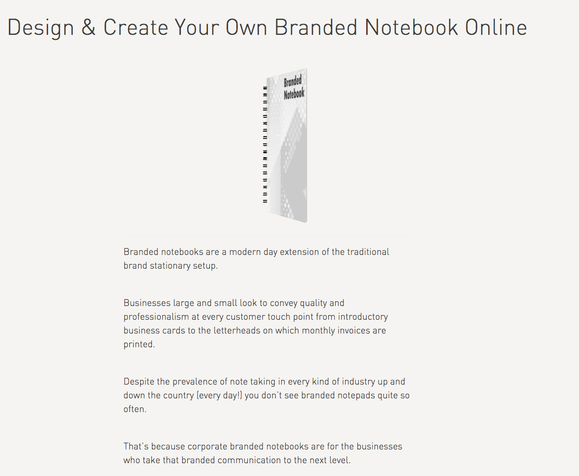 create your own branded notebook online
