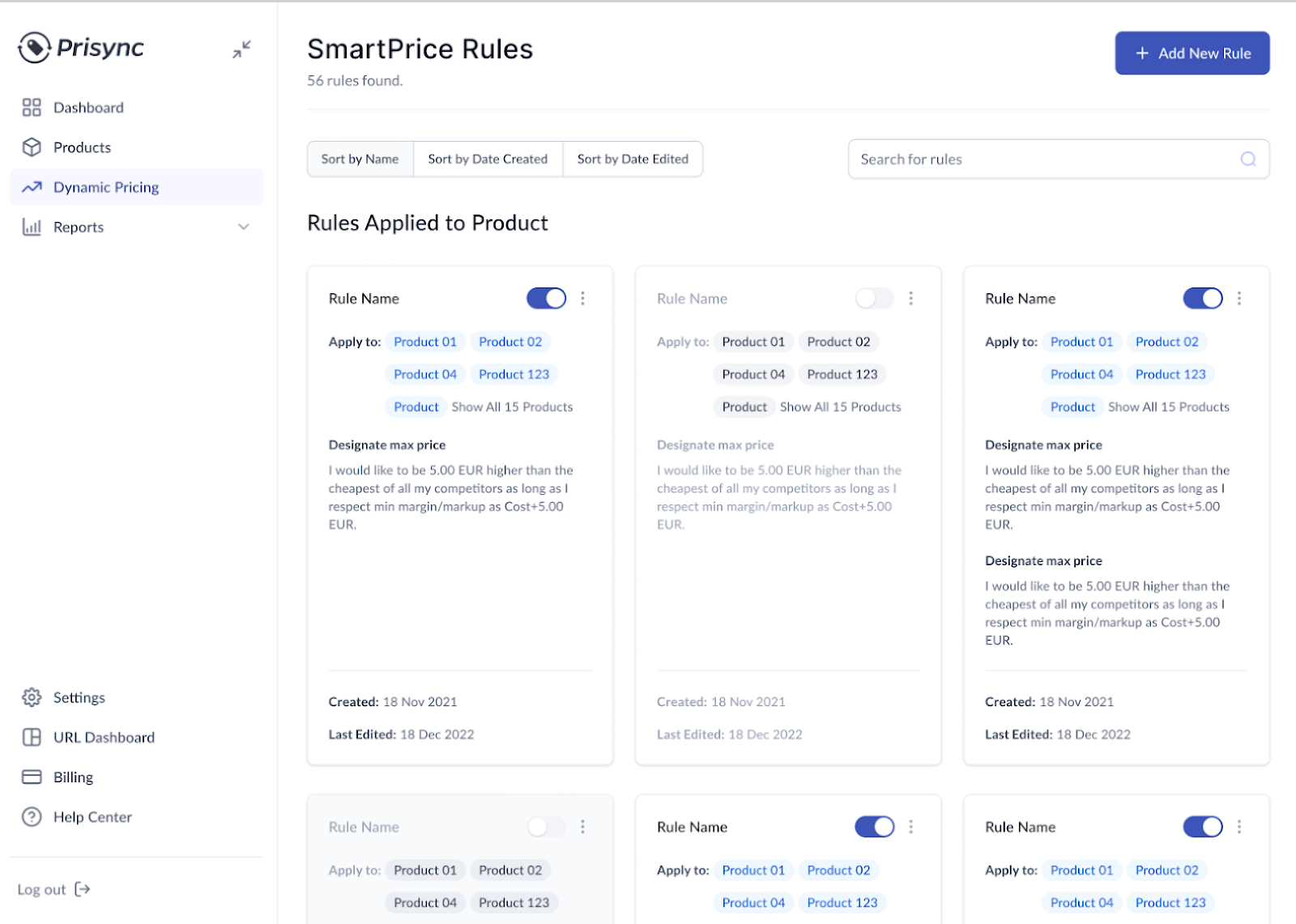 prisync 2.0 - smart price rules