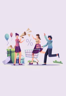 3 person celebrating special days in ecommerce