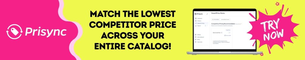 competitive pricing recommendation banner two