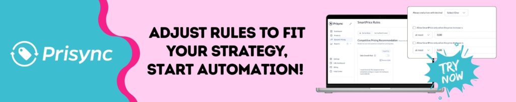 competitive pricing recommendation banner