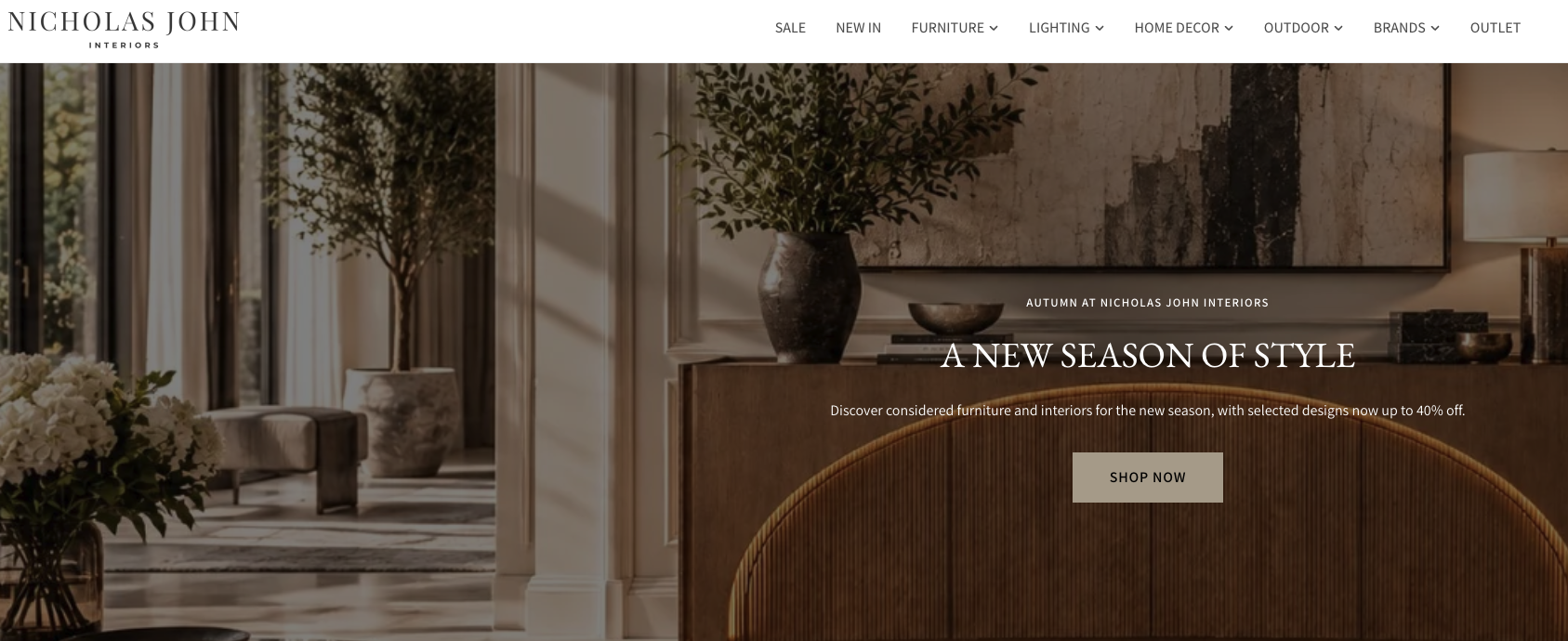 Nicholas John Interiors website